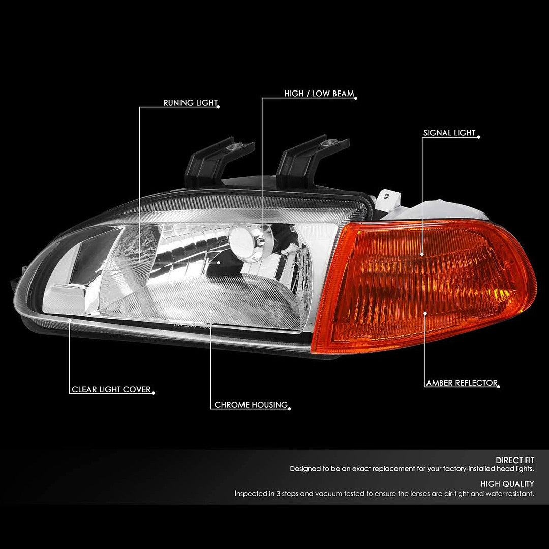 FAROS DELANTEROS HONDA CIVIC 2DR 3DR 92-95