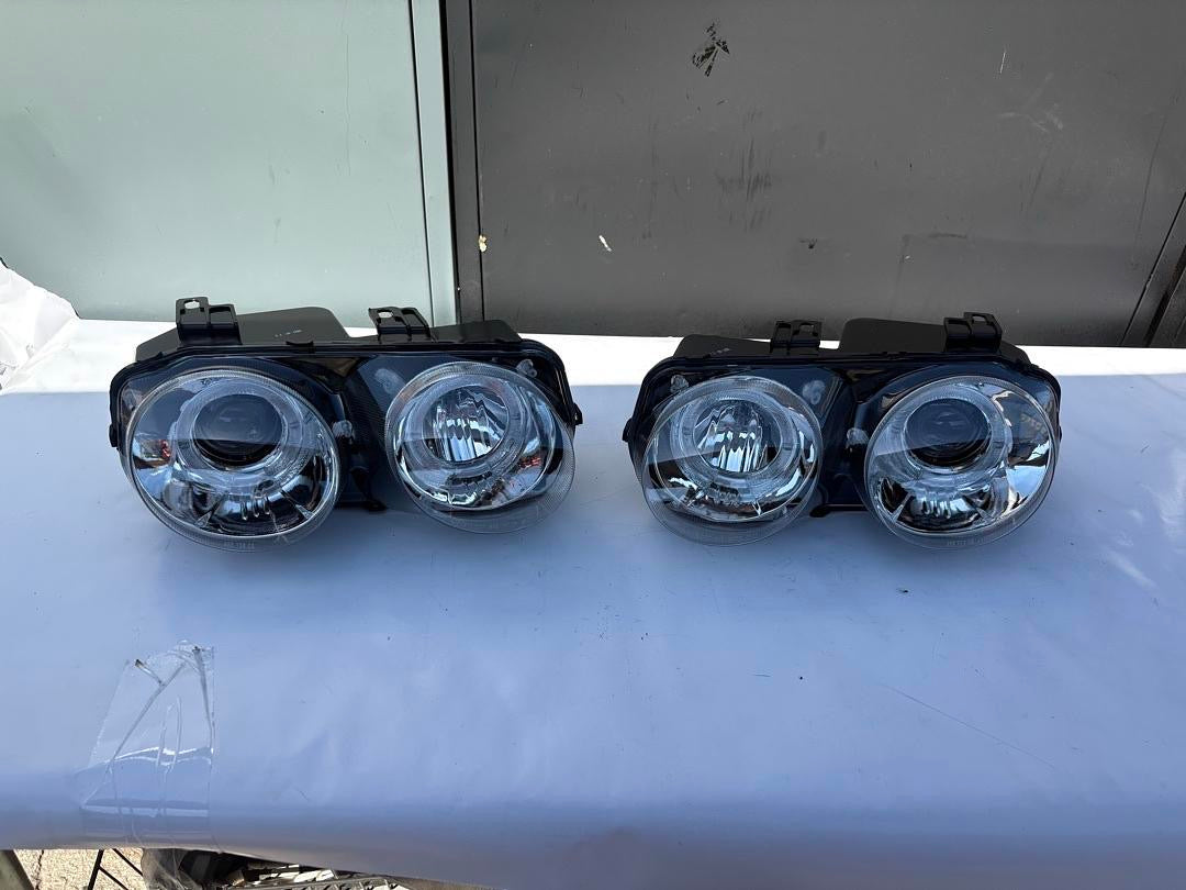 98-01 ACURA INTEGRA HALO PROJECTOR HEADLIGHTS CHROME CLEAR LED