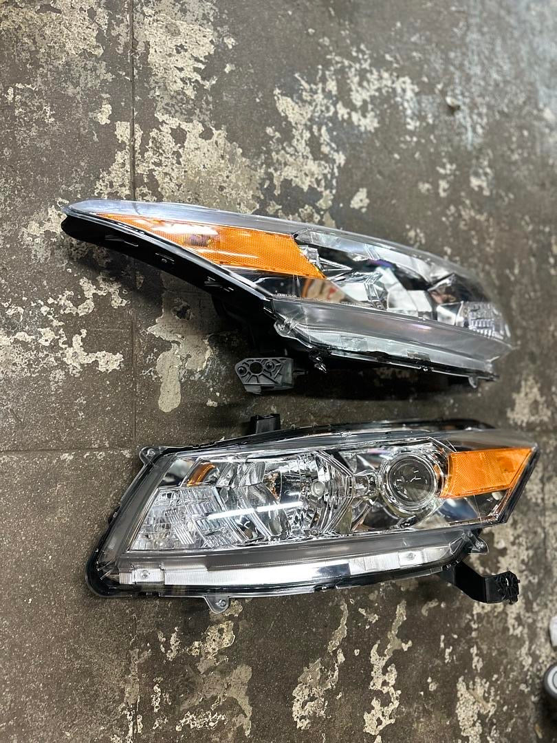 08-12 HONDA ACCORD 2DR COUPE ONLY CHROME AMBER HEADLIGHTS