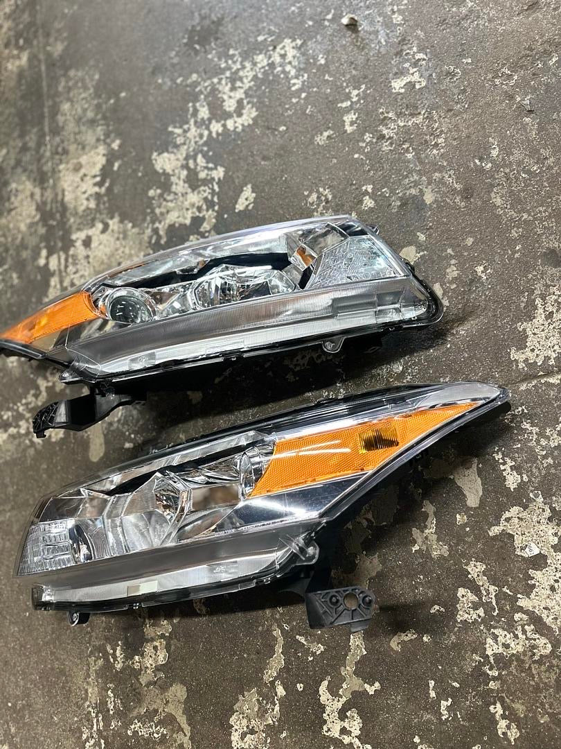 08-12 HONDA ACCORD 2DR COUPE ONLY CHROME AMBER HEADLIGHTS