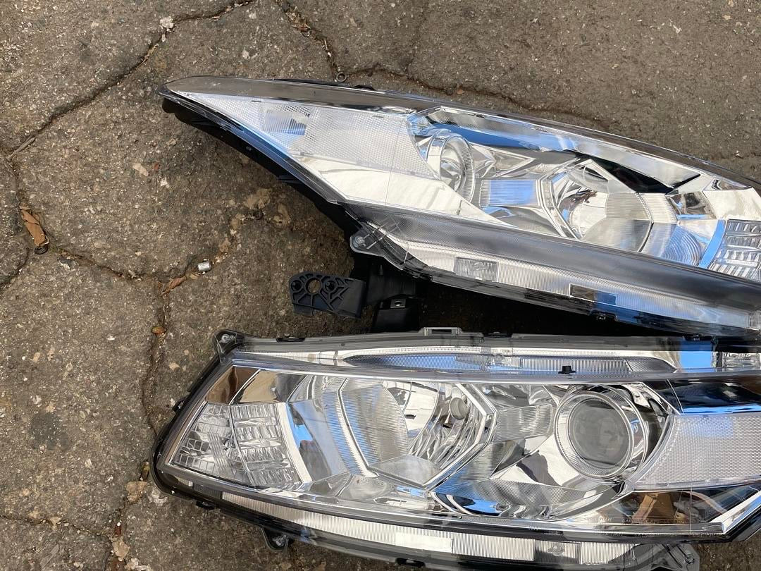08-12 HONDA ACCORD 2DR COUPE CHROME HOUSING AND CLEAR REFLECTOR HEADLIGHTS