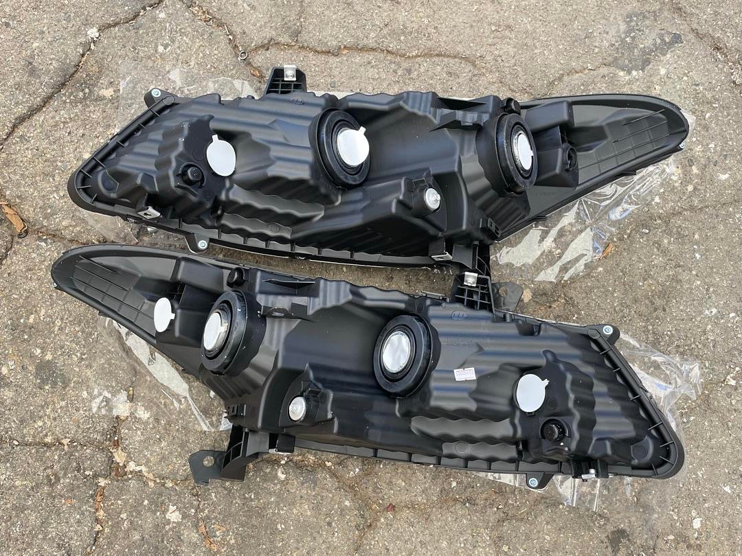 08-12 HONDA ACCORD 2DR COUPE CHROME HOUSING AND CLEAR REFLECTOR HEADLIGHTS