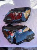 07-12 GMC ACADIA FACTORY HALOGEN BLACK AMBER HEADLIGHTS