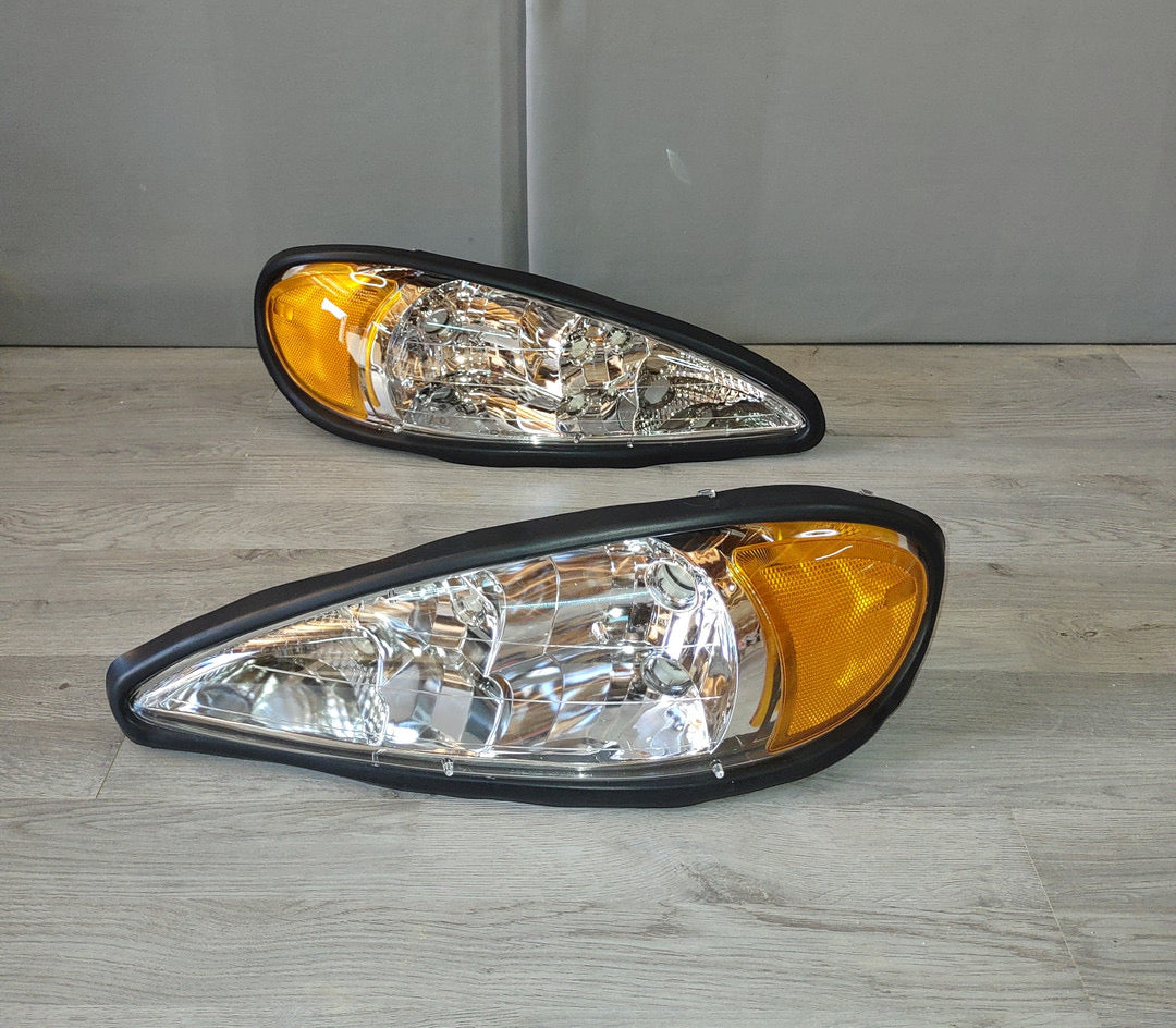 FAROS CROMADOS ÁMBAR PARA PONTIAC GRAND AM 99-05