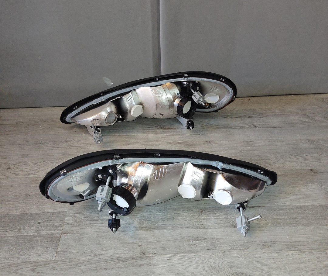 FAROS CROMADOS ÁMBAR PARA PONTIAC GRAND AM 99-05