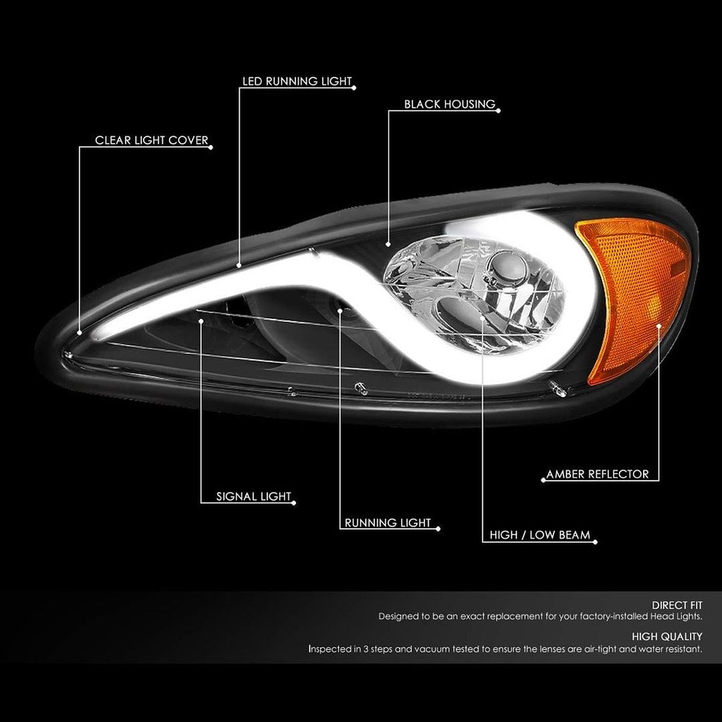 REFURBISHED PONTIAC GRAND AM LED HEADLIGHTS FOR 1999 TO 2005