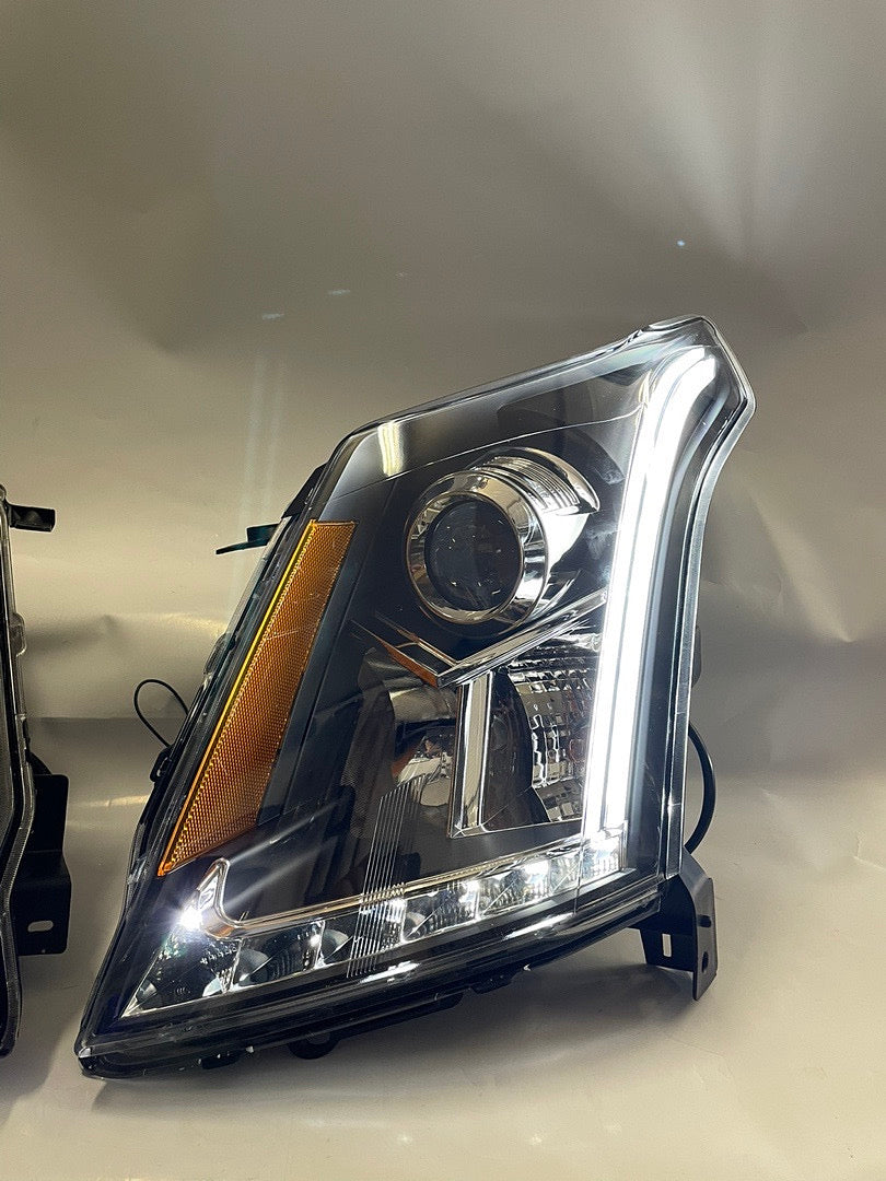 10-15 CADILLAC SRX PROJECTOR HEADLIGHTS W/ PLANK STYLE DESIGN