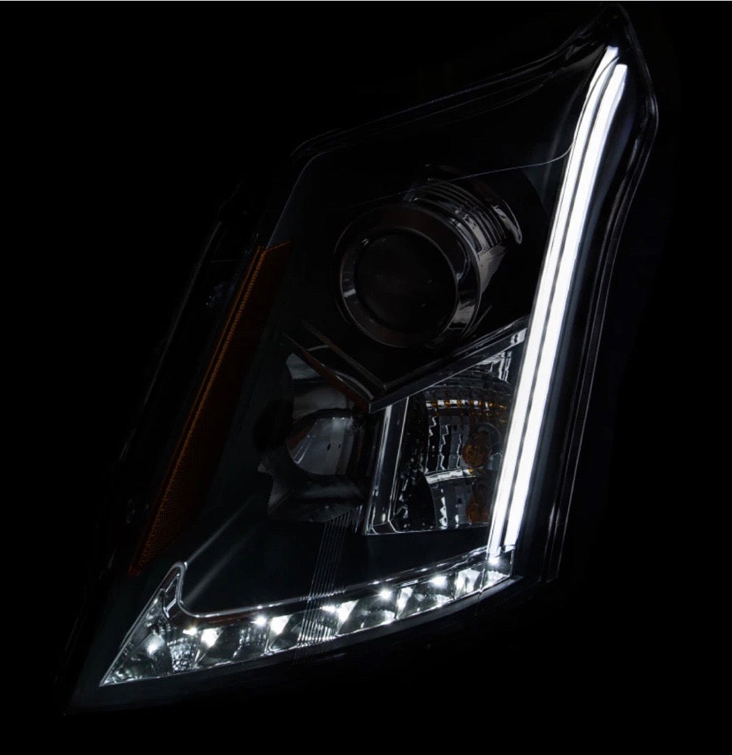 10-15 CADILLAC SRX PROJECTOR HEADLIGHTS W/ PLANK STYLE DESIGN