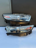 14-18 FORD TAURUS GREY BEZEL HEADLIGHTS OE STYLE BLACK AMBER