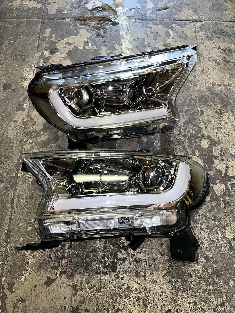 Open Box 19-21 SPEC D CHROME SEQUENTIAL LED DRL BAR PROJECTOR HEADLIGHTS