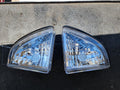 87-93 FORD MUSTANG FRONT HEADLIGHT SIDE FRONT PARK LIGHTS CHROME CLEAR