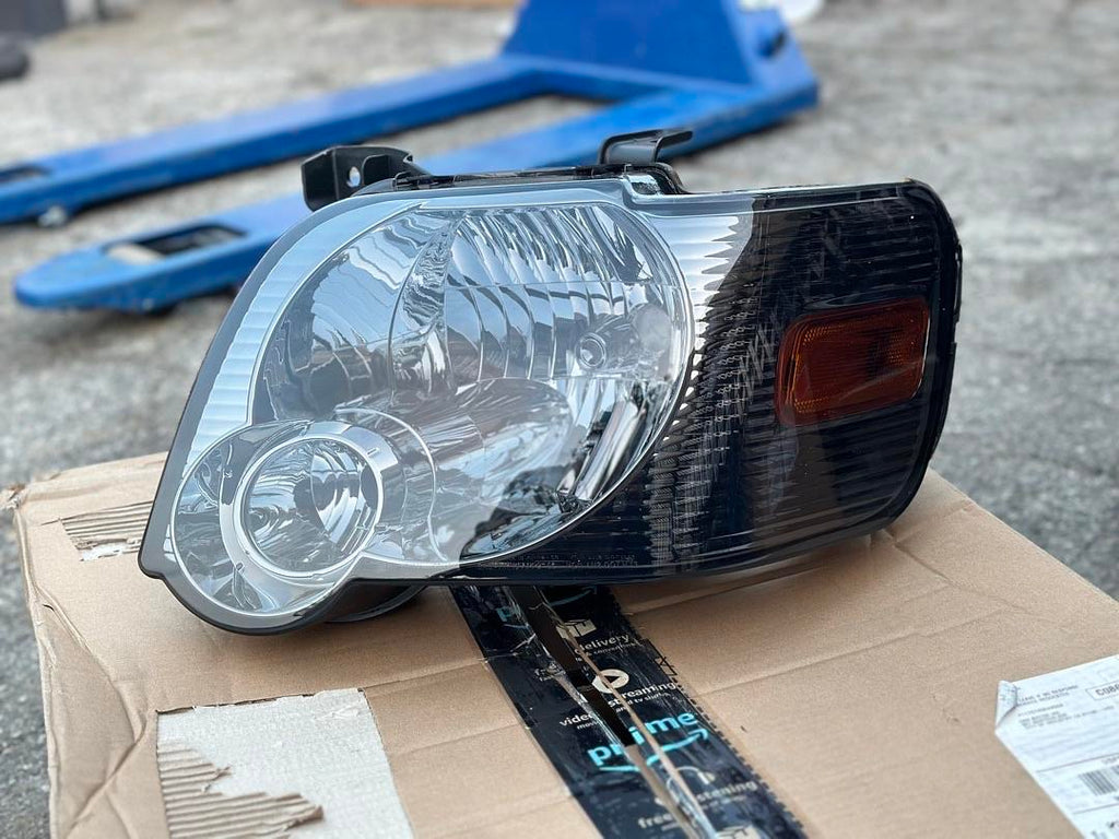 HL-OH-FEXP06-SM-AM 06-10 FORD EXPLORER SMOKED amber LENS HEADLIGHTS
