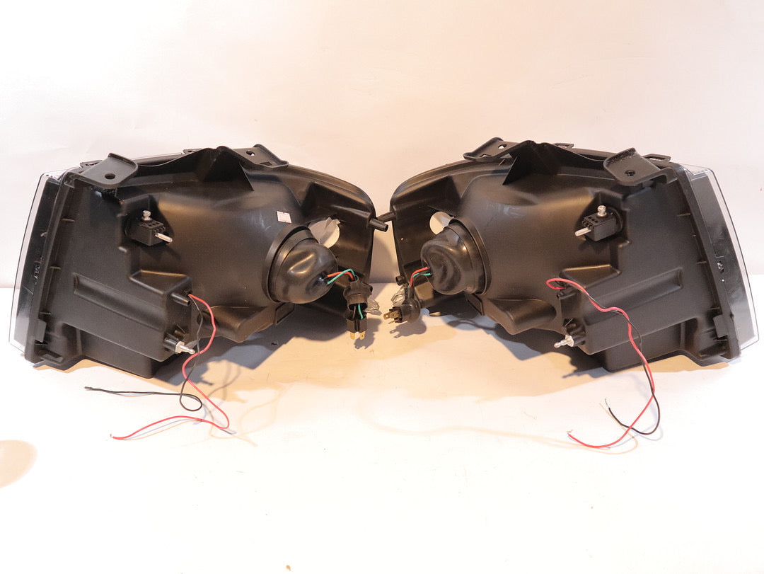 07-14 FORD EXPEDITION LED PROJECTOR BLACK CLEAR HEADLIGHTS