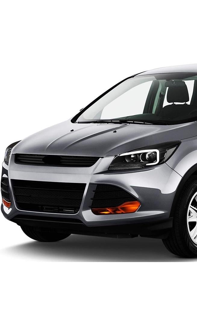 Open Box 13-16 FORD ESCAPE SMOKE LENS PROJECTOR HEADLIGHTS W/ LED DAY TIME RUNNING LIGHT BAR ( SMALL CRACK NOTHING BIG )