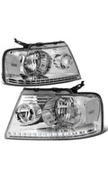 REFURBISHED 04-08 FORD F-150 / 06-08 LINCOLN MARK LT ALL CLEAR HEADLIGHTS W/ LED STRIP