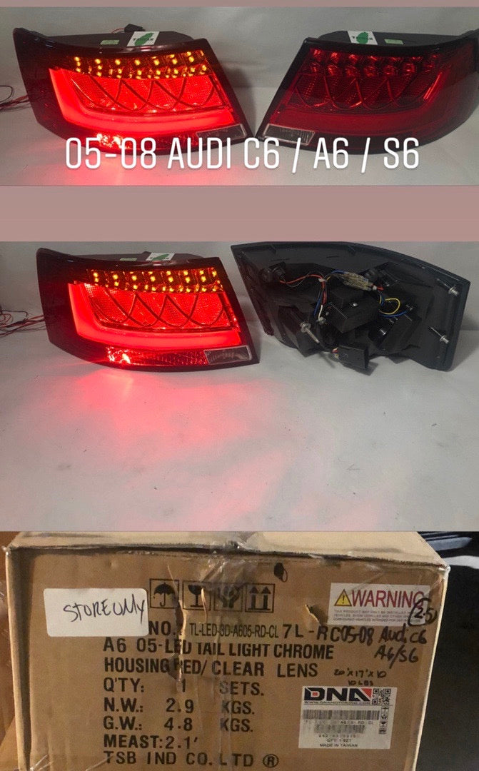 3D LED TAIL LIGHT 05-08 AUDI A6/ A6 QUATTRO SEDAN