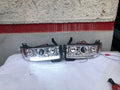 94-01 DODGE RAM 1500 DODGE RAM 94-02 2500 3500 HALO RING CHROME HOUSING AMBER CORNER HEADLIGHTS