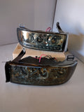 94-01 DODGE RAM 94-02 DODGE RAM 2500 3500 LED/HALO/PROJECTOR SMOKED LENS AMBER CORNER HEADLIGHTS