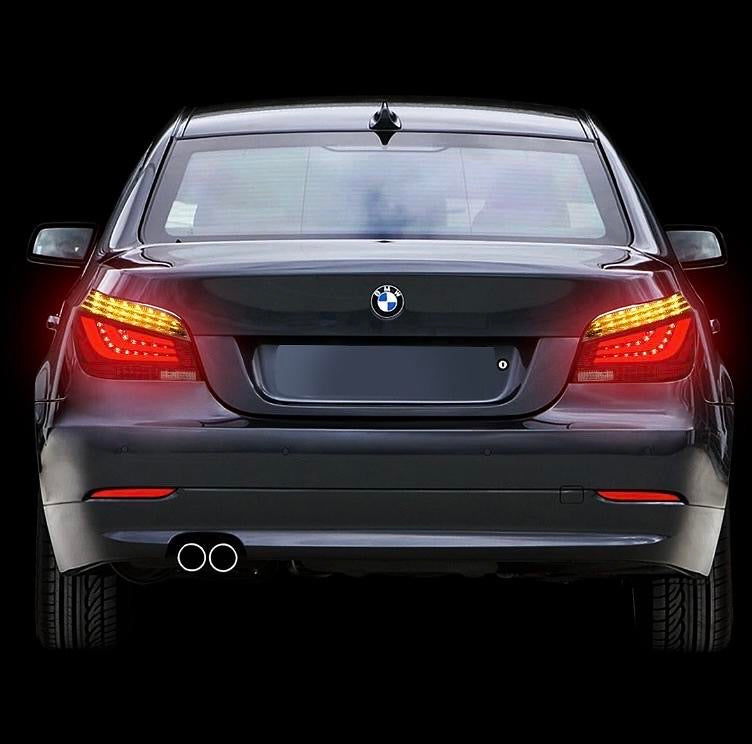 08-10 BMW 5 SERIES SEDAN LED REAR TAILLIGHTS HALOGEN MODELS ONLY