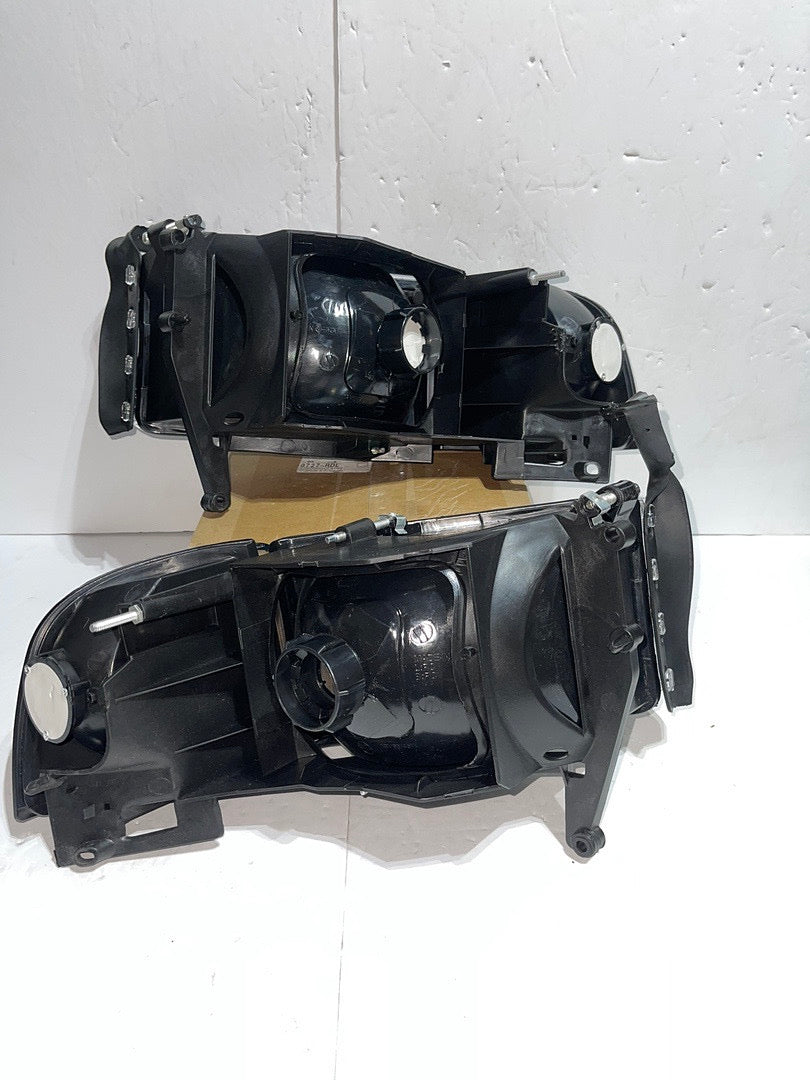 REFURBISHED 94-01 DODGE RAM BLACK HOUSING AMBER CORNER HEADLIGHTS