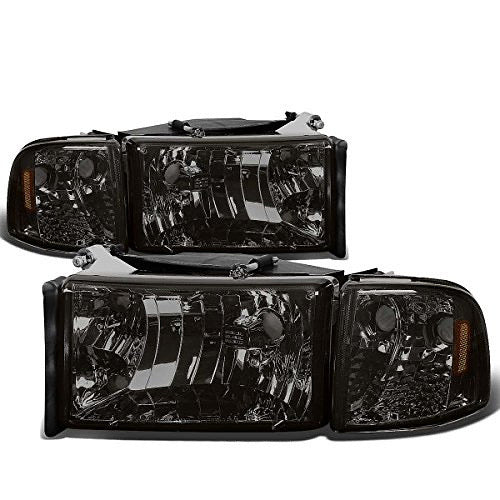 REFURBISHED 94-01 DODGE RAM 1500 94-02 DODGE RAM 2500 3500 SMOKED LENS AMBER CORNER