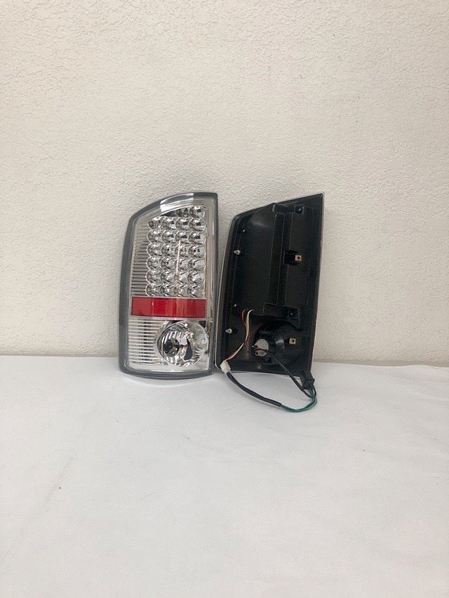 02-06 DODGE RAM CHROME ALL CLEAR LED TAILLIGHTS