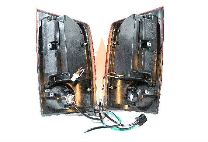 OB (LIGHT SCRATCH) 02-06 DODGE RAM CHROME / RED LED TAILLIGHTS