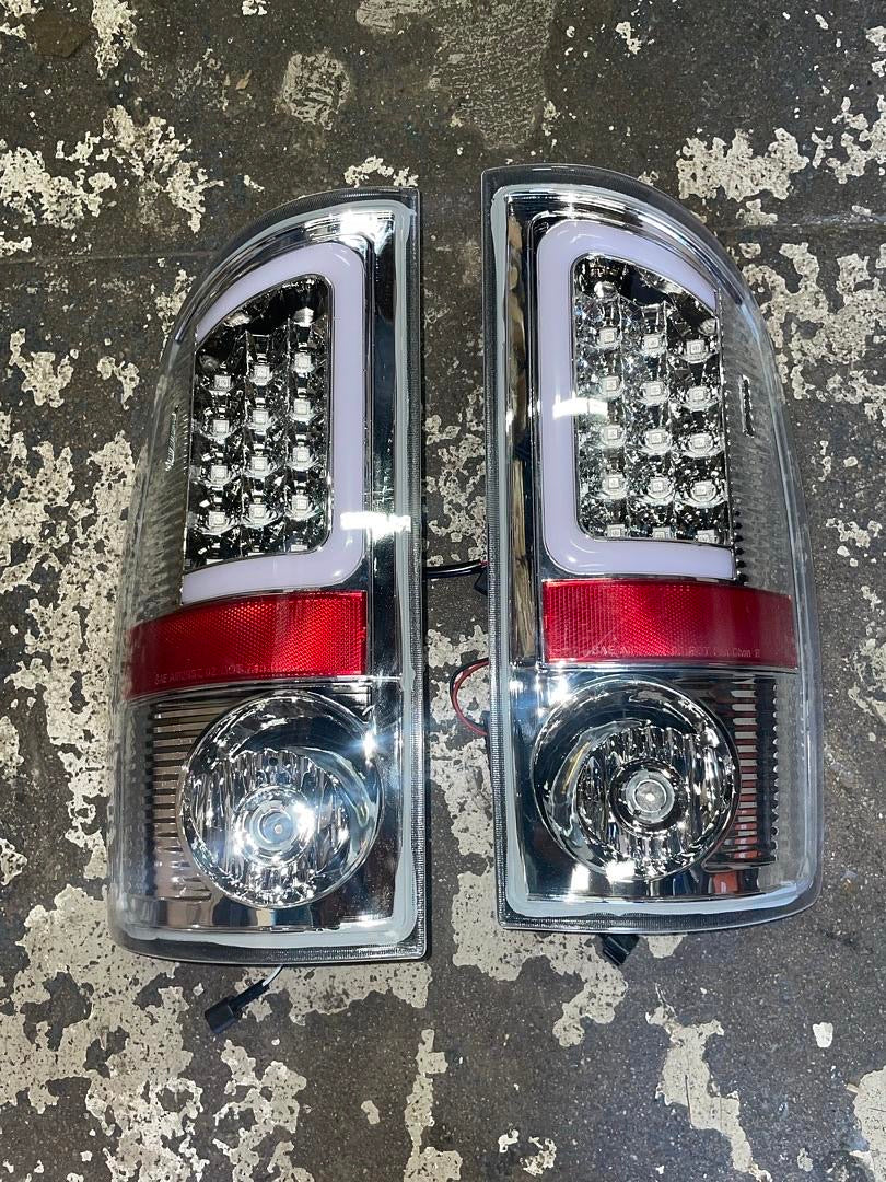 07-08 DODGE RAM 1500 CHROME CLEAR 3D LED TAILLIGHTS