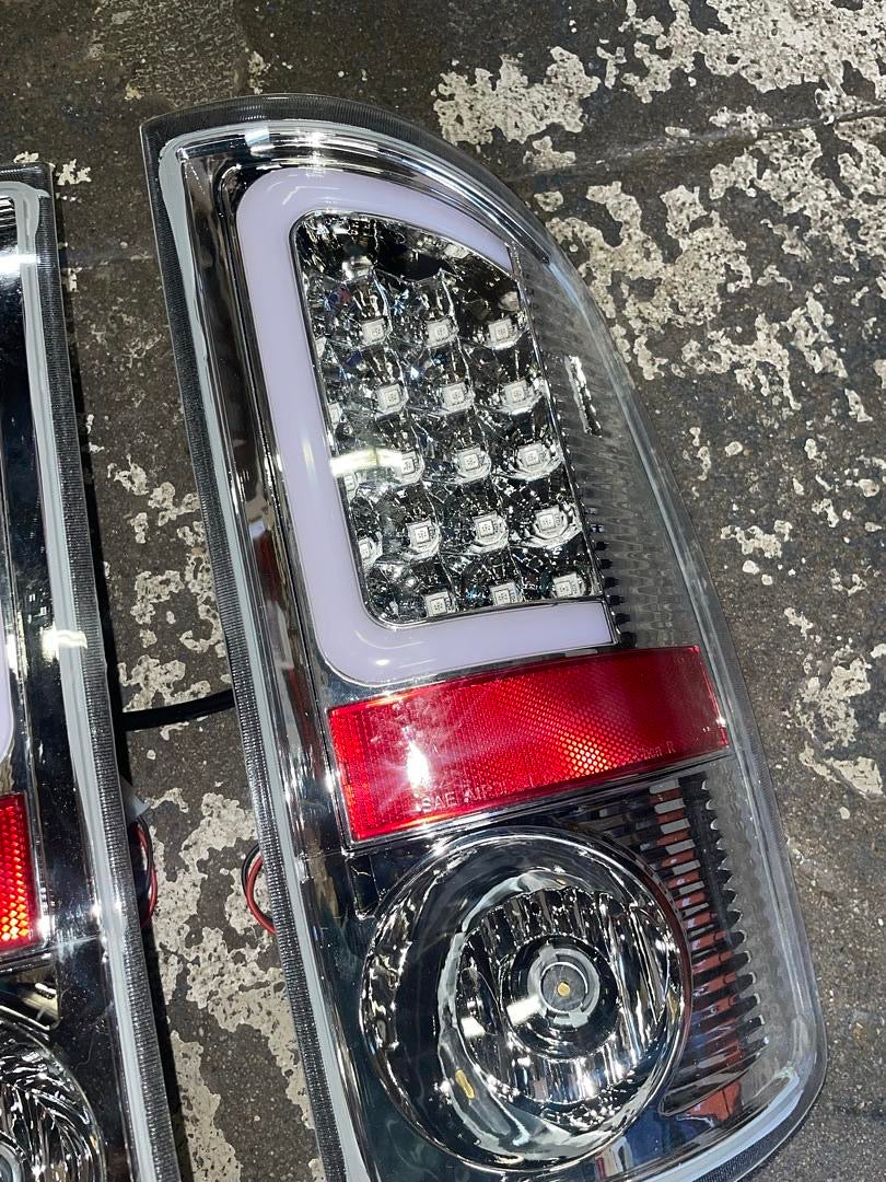 07-08 DODGE RAM 1500 CHROME CLEAR 3D LED TAILLIGHTS