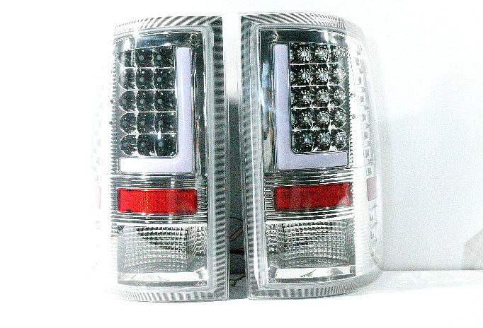 09-17 DODGE RAM CHROME CLEAR 3D L-STYLE TAILLIGHTS