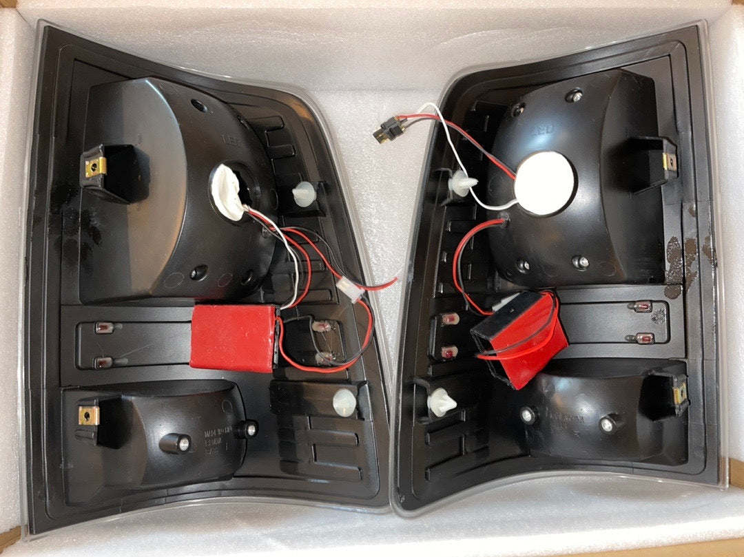 09-17 DODGE RAM 1500 LED CHROME CLEAR TAILLIGHTS