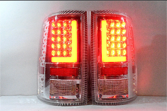 09-17 DODGE RAM 1500 10-17 RAM 2500 3500 CHROME 3D LED TAILLIGHTS