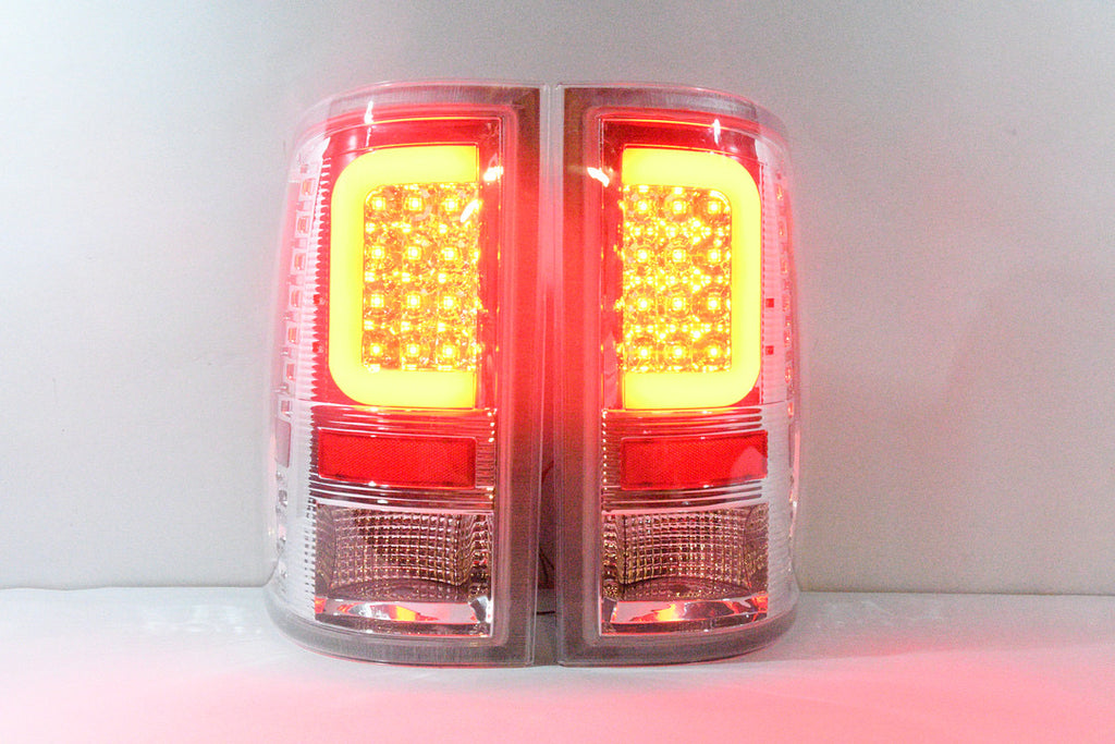 09-17 DODGE RAM 1500 10-17 RAM 2500 3500 CHROME LED TAILLIGHTS