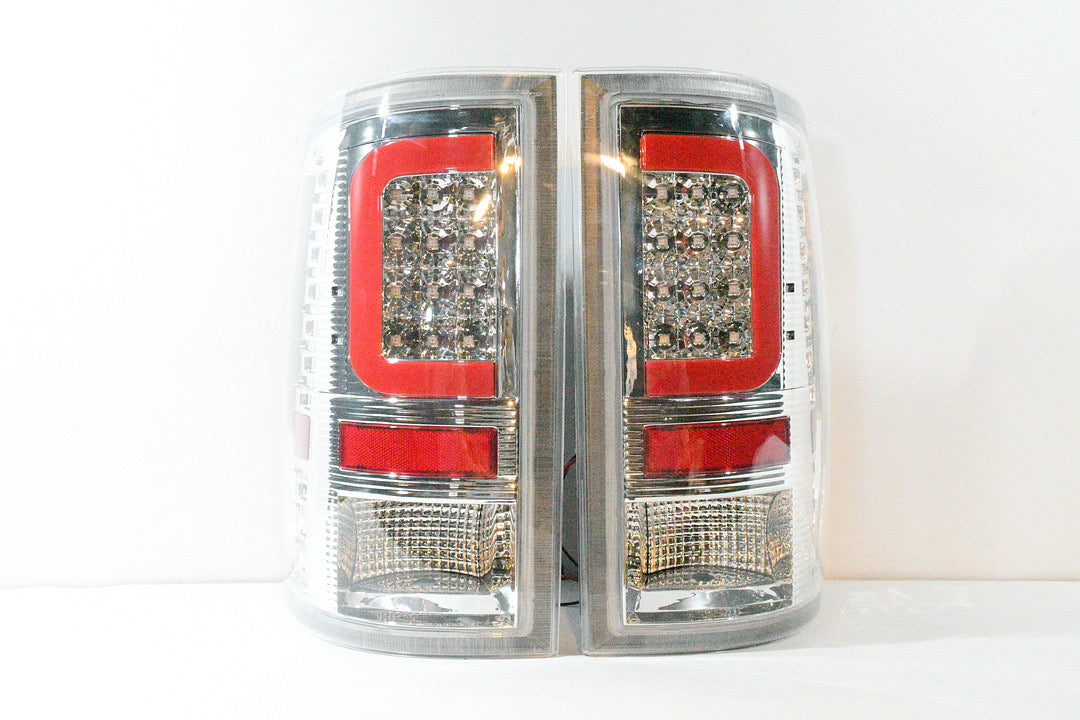 09-17 DODGE RAM 1500 10-17 RAM 2500 3500 CHROME LED TAILLIGHTS