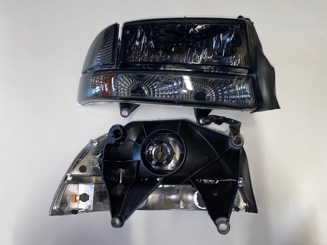 97-04 DAKOTA/DURANGO SMOKED amber HEADLIGHTS