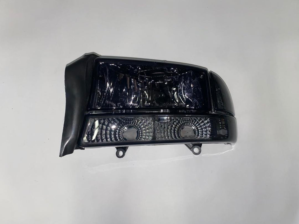 98-04 DODGE DURANGO / DAKOTA SMOKED LENS CLEAR CORNER HEADLIGHTS