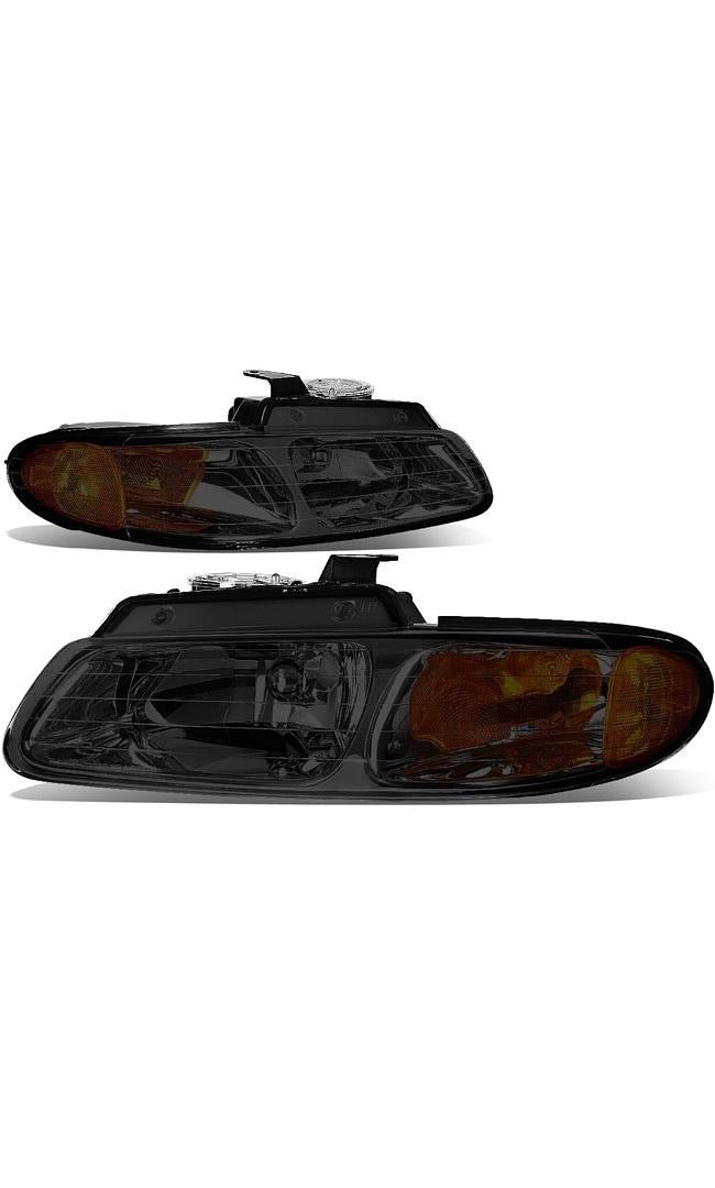 96-99 CARAVAN VOYAGER SMOKED LENS AMBER CORNER HEADLIGHTS