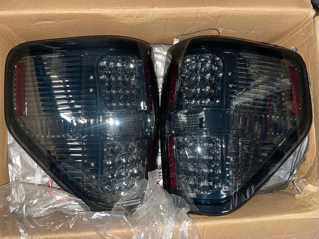 09-14 FORD F-150 LED TAIL LIGHTS BRAKE LAMPS CHROME SMOKED