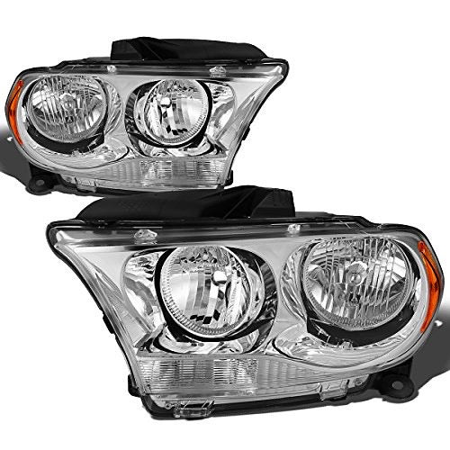 11-13 DODGE DURANGO CHROME AMBER HEADLIGHTS REPLACEMENT