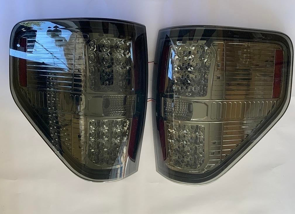 09-14 FORD F-150 CHROME SMOKED LED TAILLIGHTS