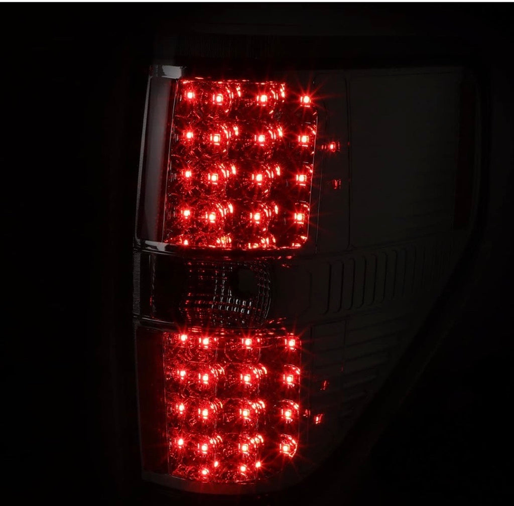 09-14 FORD F-150 CHROME SMOKED LED TAILLIGHTS