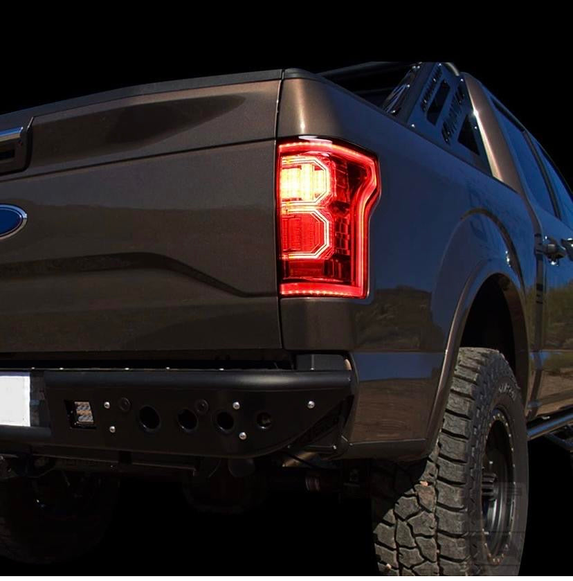 15-17 FORD F-150 LED REAR RBP BRAND TAILLIGHTS RED (LOOSE REFLECTOR LEFT)