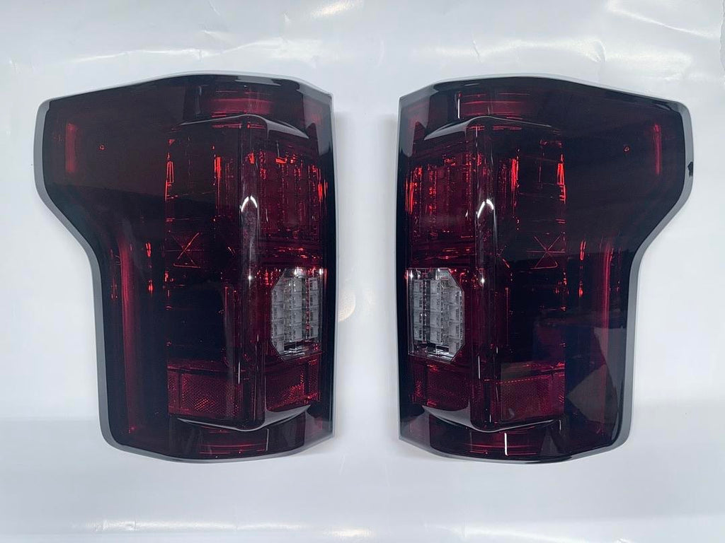 15-17 FORD F-150 TAILLIGHTS LED RED SMOKED