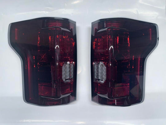 15-17 FORD F-150 TAILLIGHTS LED RED SMOKED