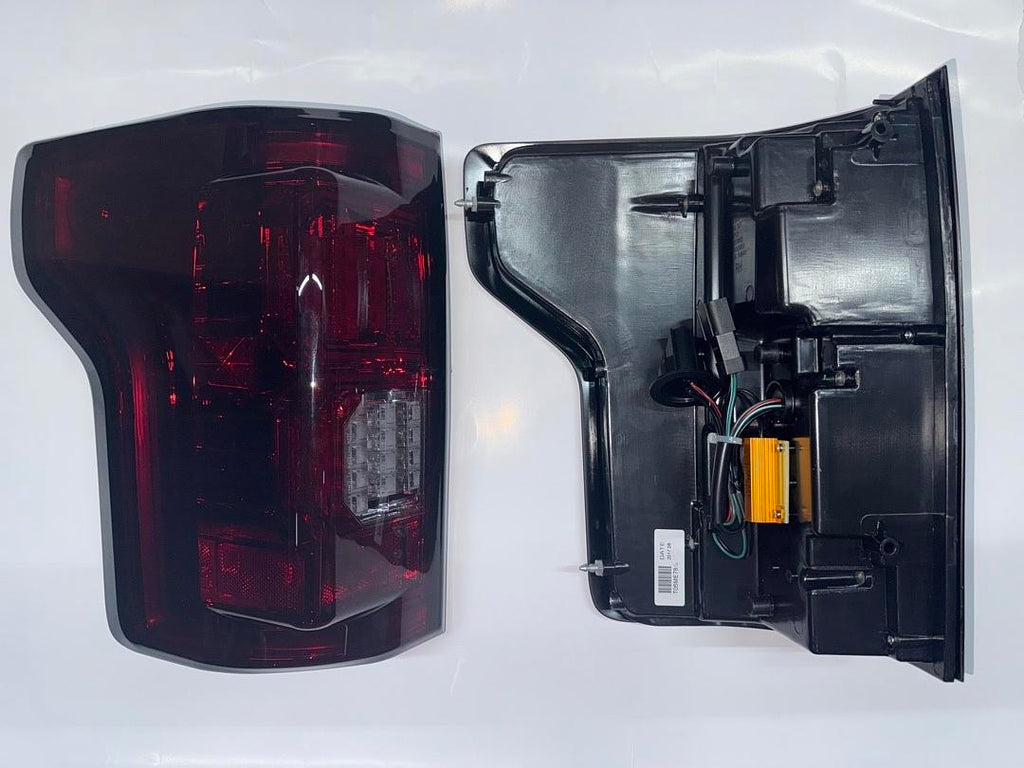 15-17 FORD F-150 TAILLIGHTS LED RED SMOKED