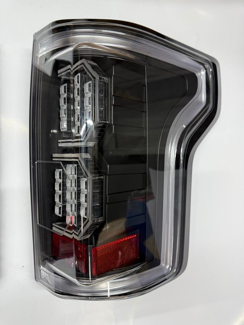 15-17 FORD F150 BLACK CLEAR LED 3D TAILLIGHTS