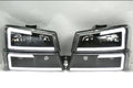 03-06 CHEVY SILVERADO LED DRL BLACK HOUSING CLEAR LENS HEADLIGHTS