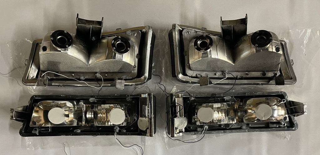 03-06 CHEVY SILVERADO SMOKED CLEAR HEADLIGHTS LED 3D