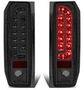 90-96 FORD F-150 / BRONCO 90-97 FORD F-250 F-350 F SUPER DUTY CHROME HOUSING AND SMOKED LENS TAILLIGHT