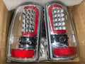 00-06 CHEVY TAHOE/ GMC YUKON OPEN BOX LED 3D RED CHROME TAILLIGHTS